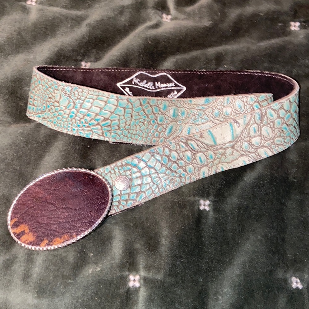 Michelle Monroe belt. Italian leather made in USA please read description!